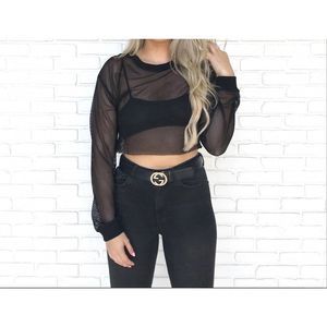 Track + Field Mesh Long Sleeve Top